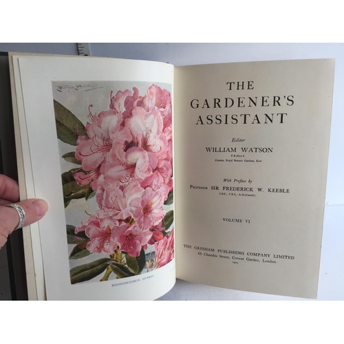 411 - Gardeners Assistant X 6 Books by William Watson