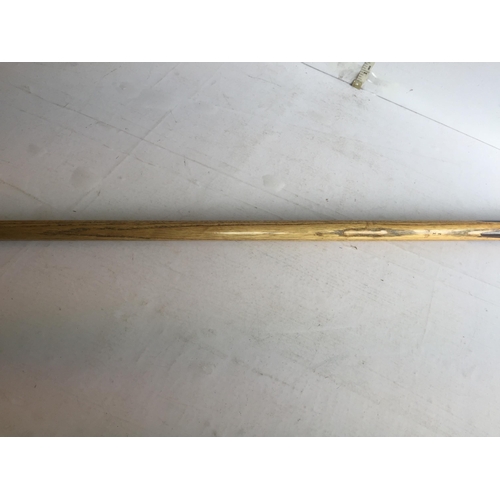 416 - Antique Riley one Piece Snooker Cue in Case. Shipping Unavailable