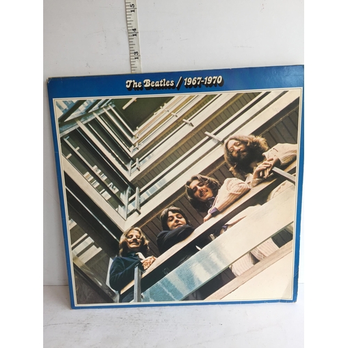 91 - Beatle Blue Album LP Record, Very Good Condition