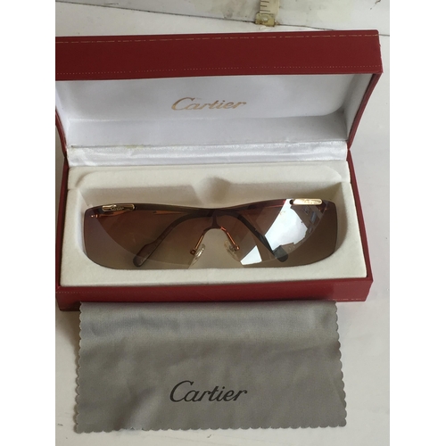 16 - Genuine Cartier Sun Glasses, Model No C7012 BNLB