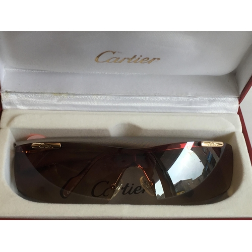 16 - Genuine Cartier Sun Glasses, Model No C7012 BNLB