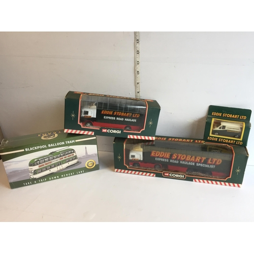 164 - 3 Eddie Stobart Models & a Blackpool Tram