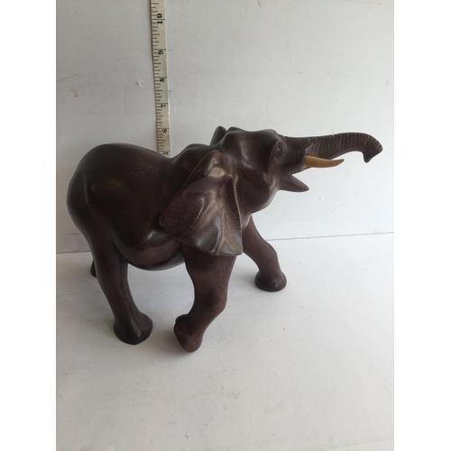 240 - Carved Elephant, Makes Elephant Noises, Battery Powered