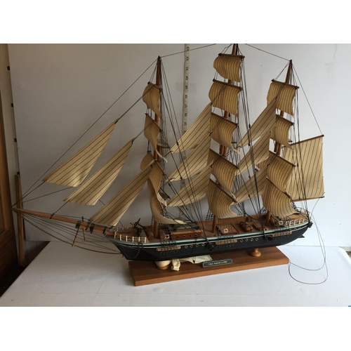 363 - 3 Masted Clipper Model Ship, Shipping Unavailable