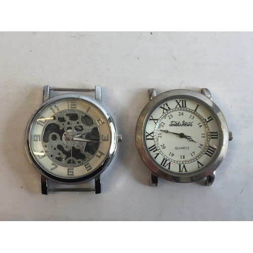 55 - 2 Gents Watch Faces, No straps