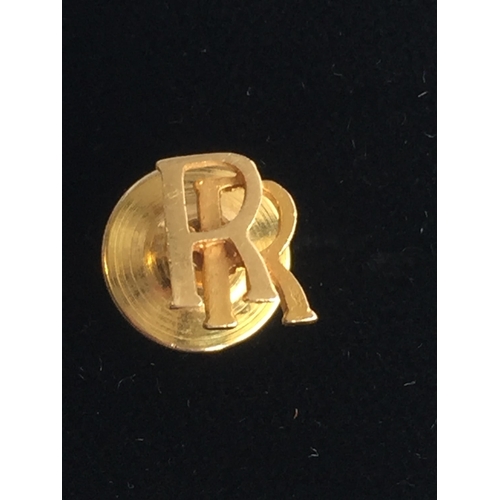 86 - Rolls Royce 14ct Gold Tie Pin. ( Only the front is Gold)