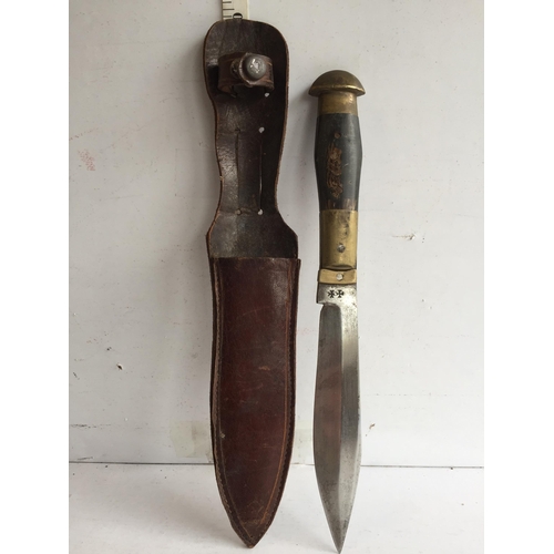 10 - Antique Sheffield Knife with Sheath