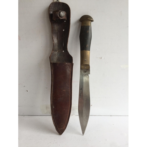 10 - Antique Sheffield Knife with Sheath