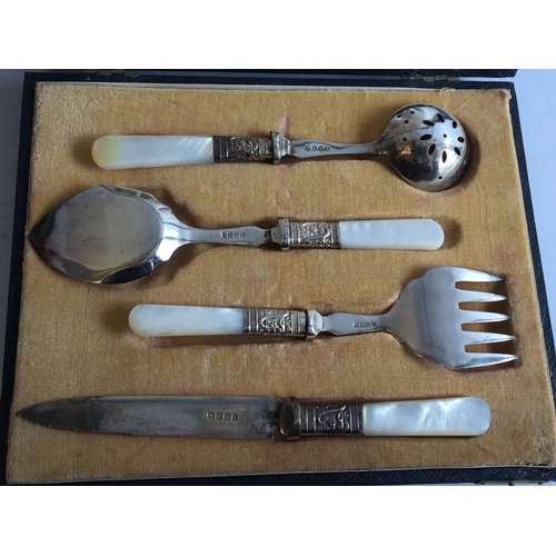 195 - Boxed Mother of Pearl Handled Cutlery