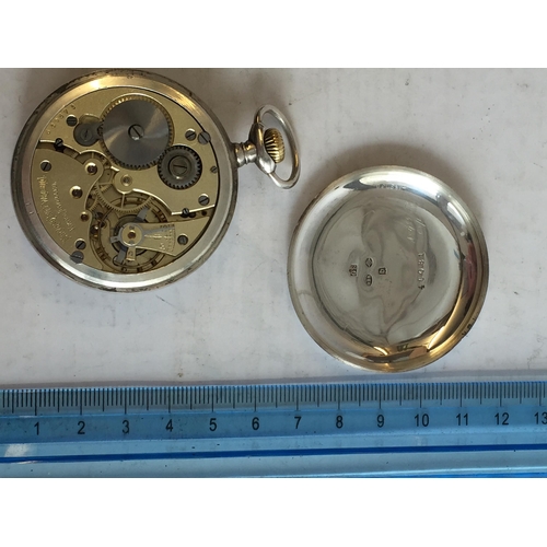 202 - Navana Watch Company Solid Silver Pocket Watch, Gwo