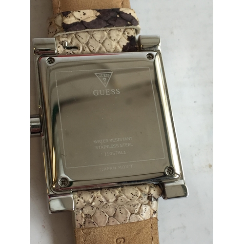 206 - Guess Watch with Box & Spare Straps