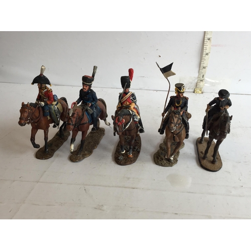 221 - Boxed Delprado Military Lead Horse & Rider