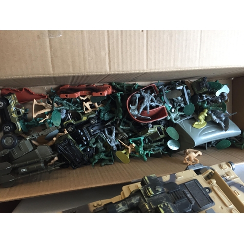 254 - Battery Operated Military Tank, Plane & Assorted Accessories