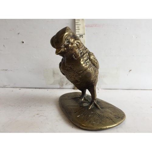 262 - 1920's Bronze Bird with Foundry Marks