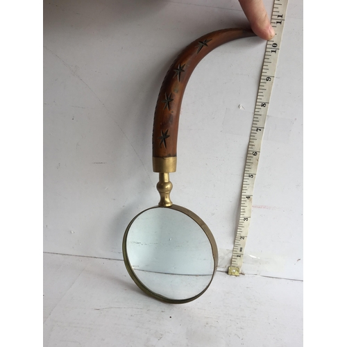 350 - Horn Handled Magnifying Glass