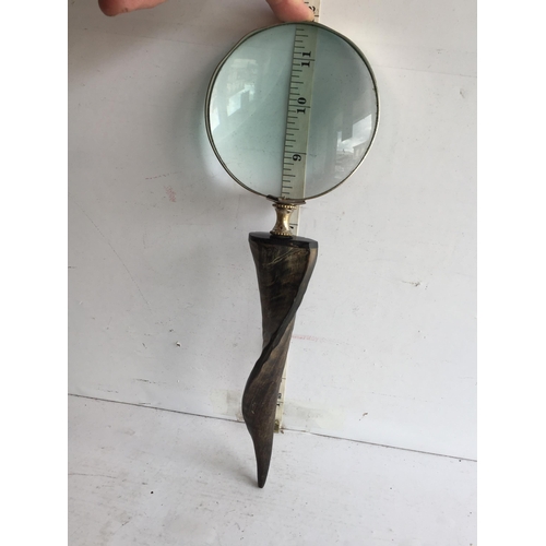 353 - Horn Handled Magnifying Glass