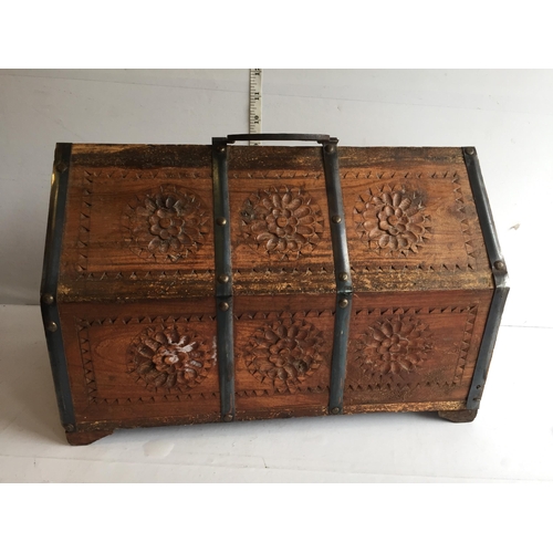 6 - Very Nice Vintage  Dowry Chest