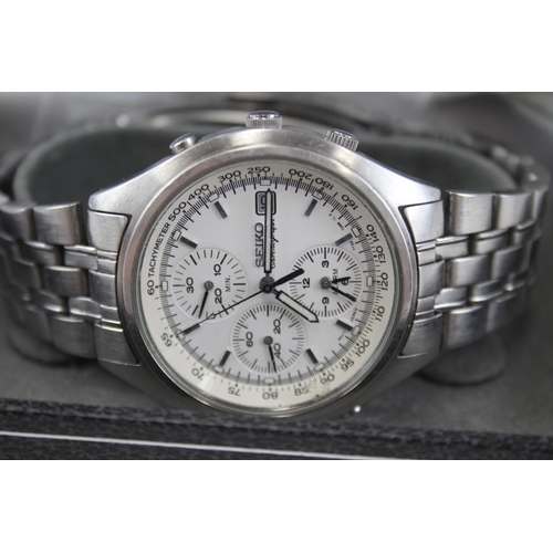 100 - Mens Seiko Chronograph Watch
Ref.7T32-7C60 Quartz Working