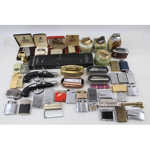 55 - Cigarette Lighters Inc Vintage Table /
Desk Ronson Zippo Onyx Colibri Job
Lot