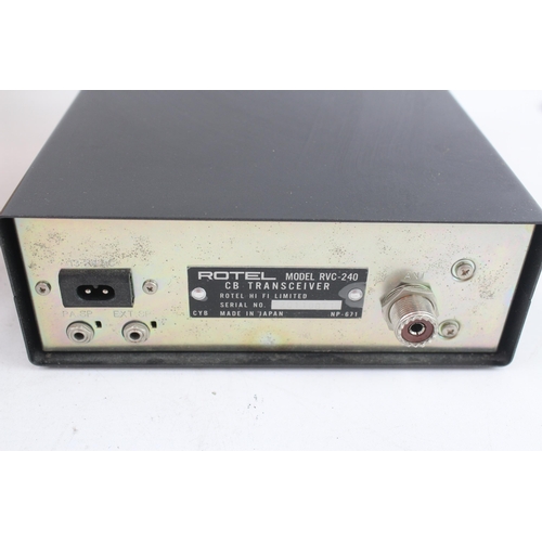 62 - ROTEL RVC-240 40 Channel FM
Citizens Band Transceiver Boxed
Complete