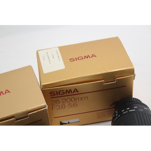 84 - Auto Focus Camera Lenses Inc Sigma
28-200mm & Sigma 28-70mm w/
Boxes Working x 2