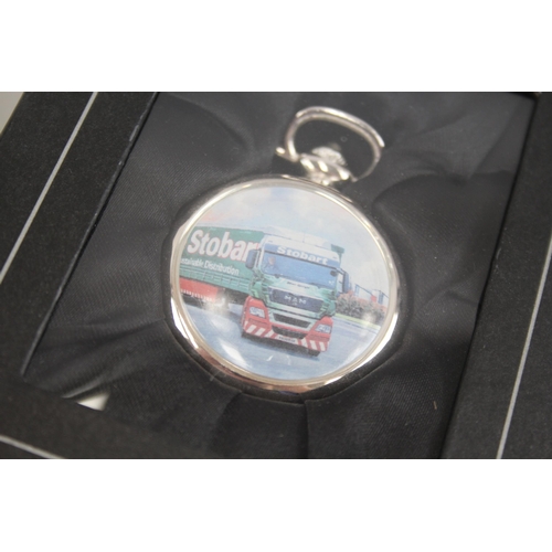 94 - Mens Eddie Stobart Pocket Watch
Lorry Themed Hand Wind Working x
3