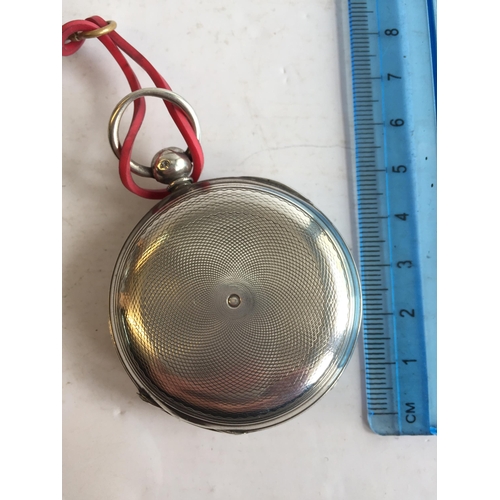 101 - Lovely Condition Silver Full Hunter Pocket Watch with Key