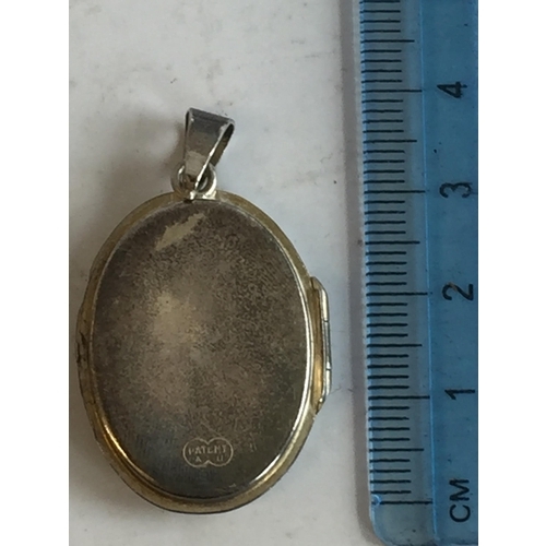 20 - Ornate Silver Locket with Patent AD