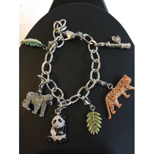 172 - Swarovski Charm Bracelet in original Box