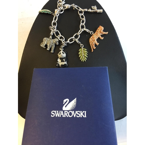 172 - Swarovski Charm Bracelet in original Box