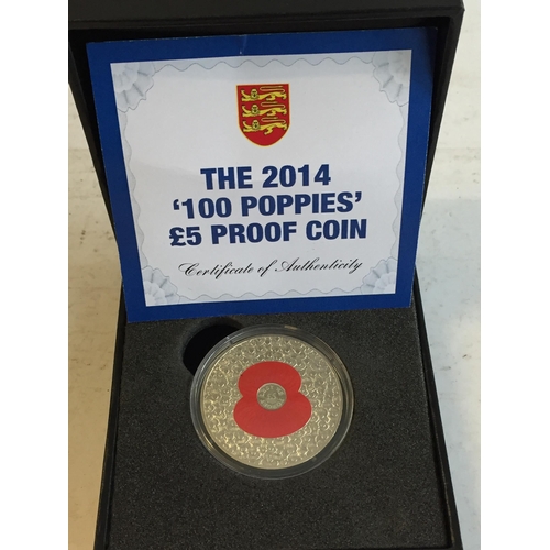 171 - £5 Poppy Coin in Presentation Case