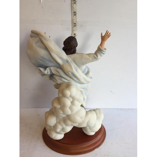 67 - Transfiguration Porcelain Figure on Wood base