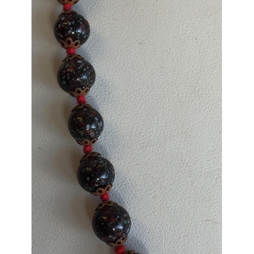 185 - Antique Murano Glass Bead Necklace