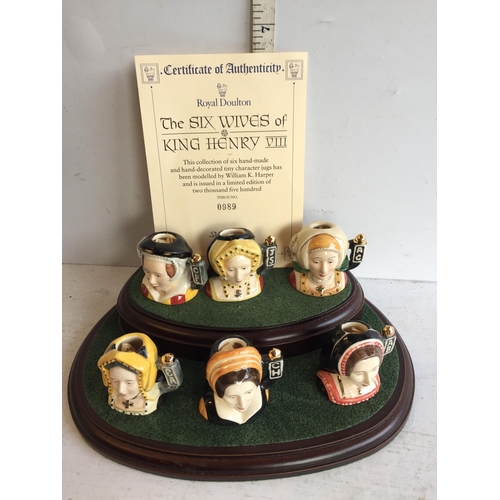 127 - Royal Doulton Henry VIII Wives on Plinth