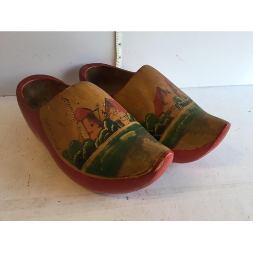 135 - Pair of Wooden Clogs