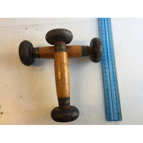 142 - Pair of Sandows Patent Dumbells