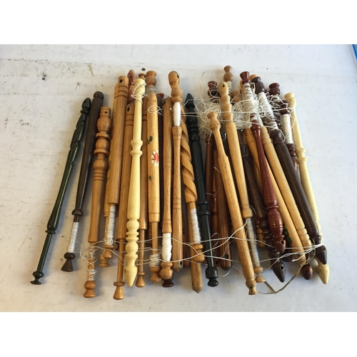 158 - Large Selection of Lace Making Bobbins