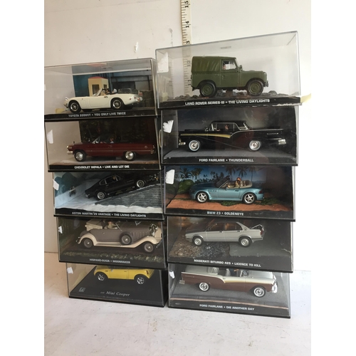 238 - Selection of OO7 James Bond Cars