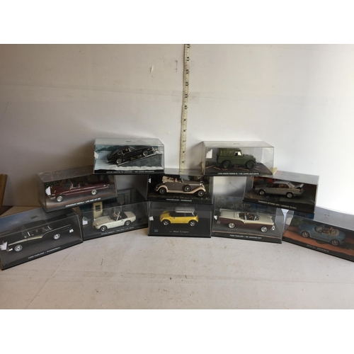 238 - Selection of OO7 James Bond Cars