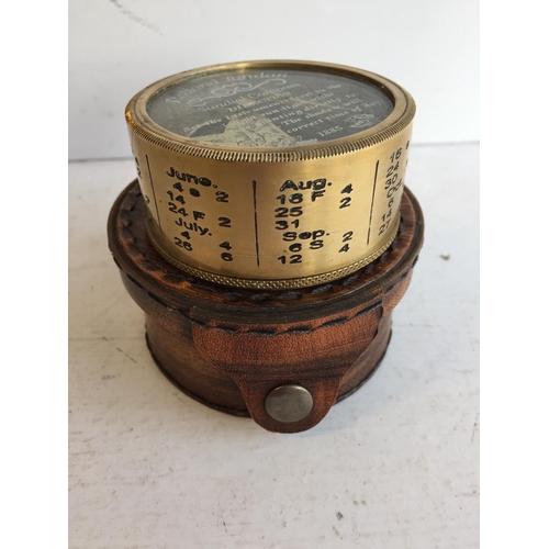 258A - Dollond London Sundial Compass with Built in Stand