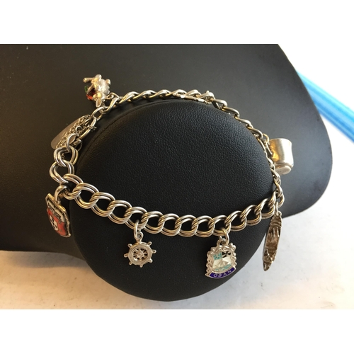 268 - Silver Charm Bracelet