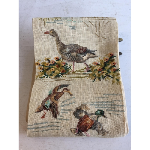 280 - Wall Hanging Tapestry With Brass Fittings