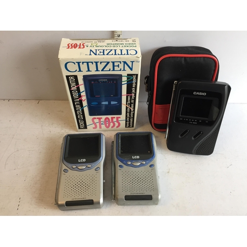 282 - 4 Portable Tv's