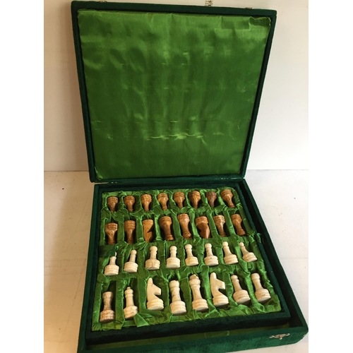 287 - Good Quality Chess set in Fitted Case