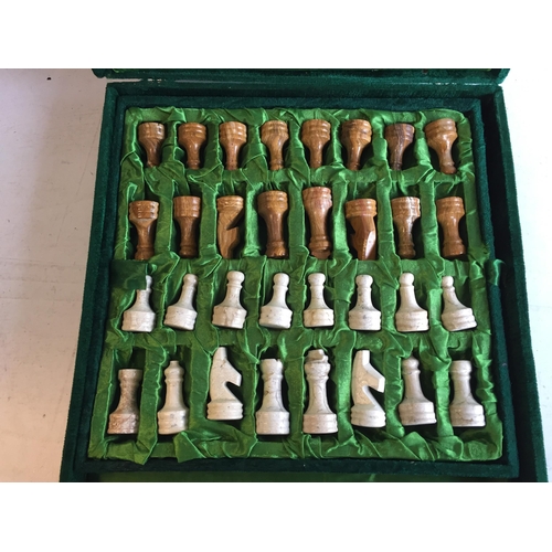 287 - Good Quality Chess set in Fitted Case