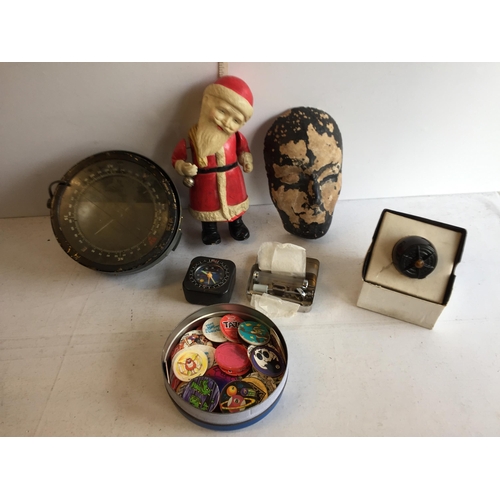 288 - Good Box of Assorted Collectables Inc Clockwork Santa