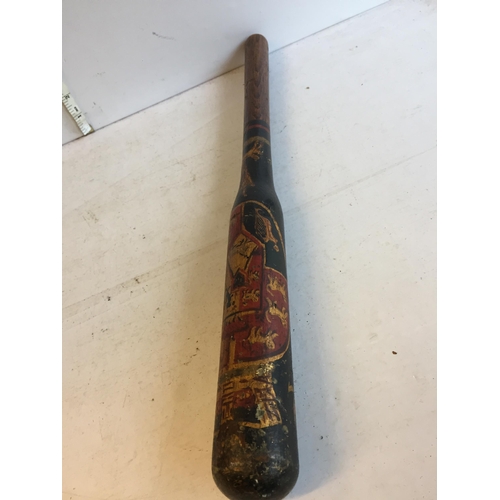 219 - Antique Truncheon with Crest, Policeman's