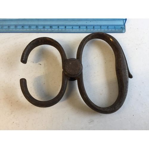 224 - Antique Prisoner Hand Cuffs