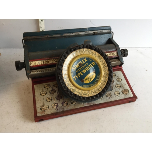 229 - Simplex Type Writer in Original Box