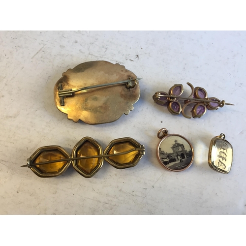 104 - Collection of Antique Jewellery Inc Gemstone, Mourning, Hairwork x 5.


2024405